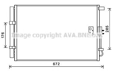 AVA QUALITY COOLING ka5229d -  Конденсатор, кондиционер